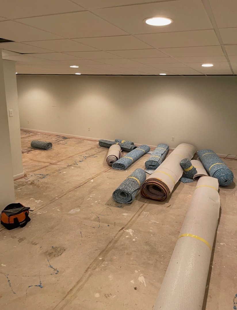 Kirkwood Construction's Basement Refinishing - Before view